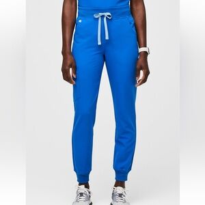 FIGS Zamora high waisted Royal Blue Jogger Pants